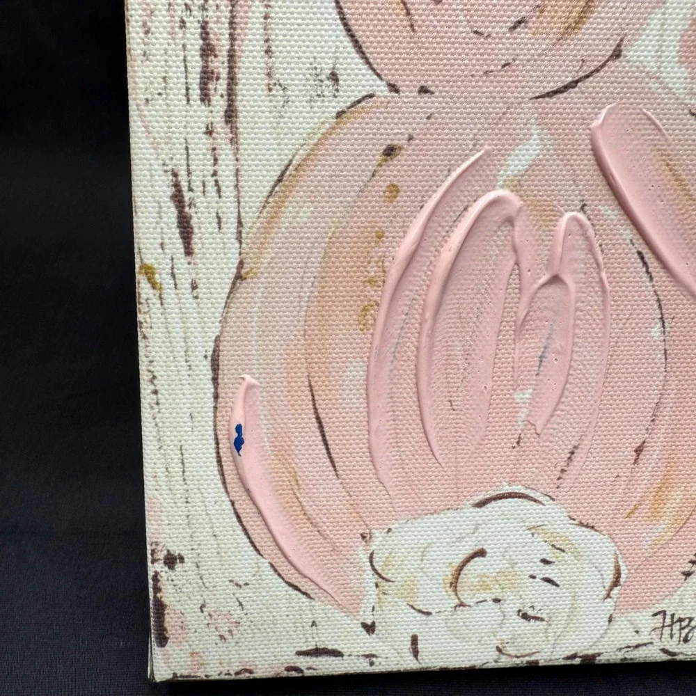 Haley Bush Kirkland Exclusive Pink Bunny Canvas Wall Art Curated American Artist